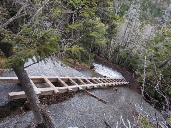 Ladder on the descent from Colvin
