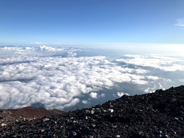 View from the top of Mount Fuji