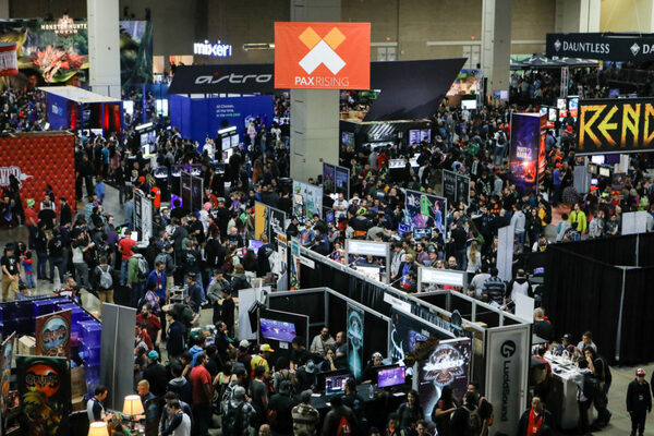 The show floor at PAX East
