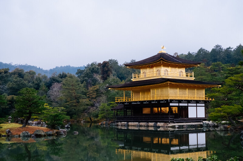The Golden Pavilion at Kinkaku-ji